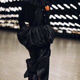 Khaite - Tessa Skirt in Black Silk