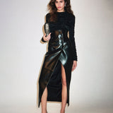 Khaite - Luiza Skirt in Black Leather