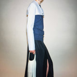 Khaite - Tal Skirt in Dark Navy