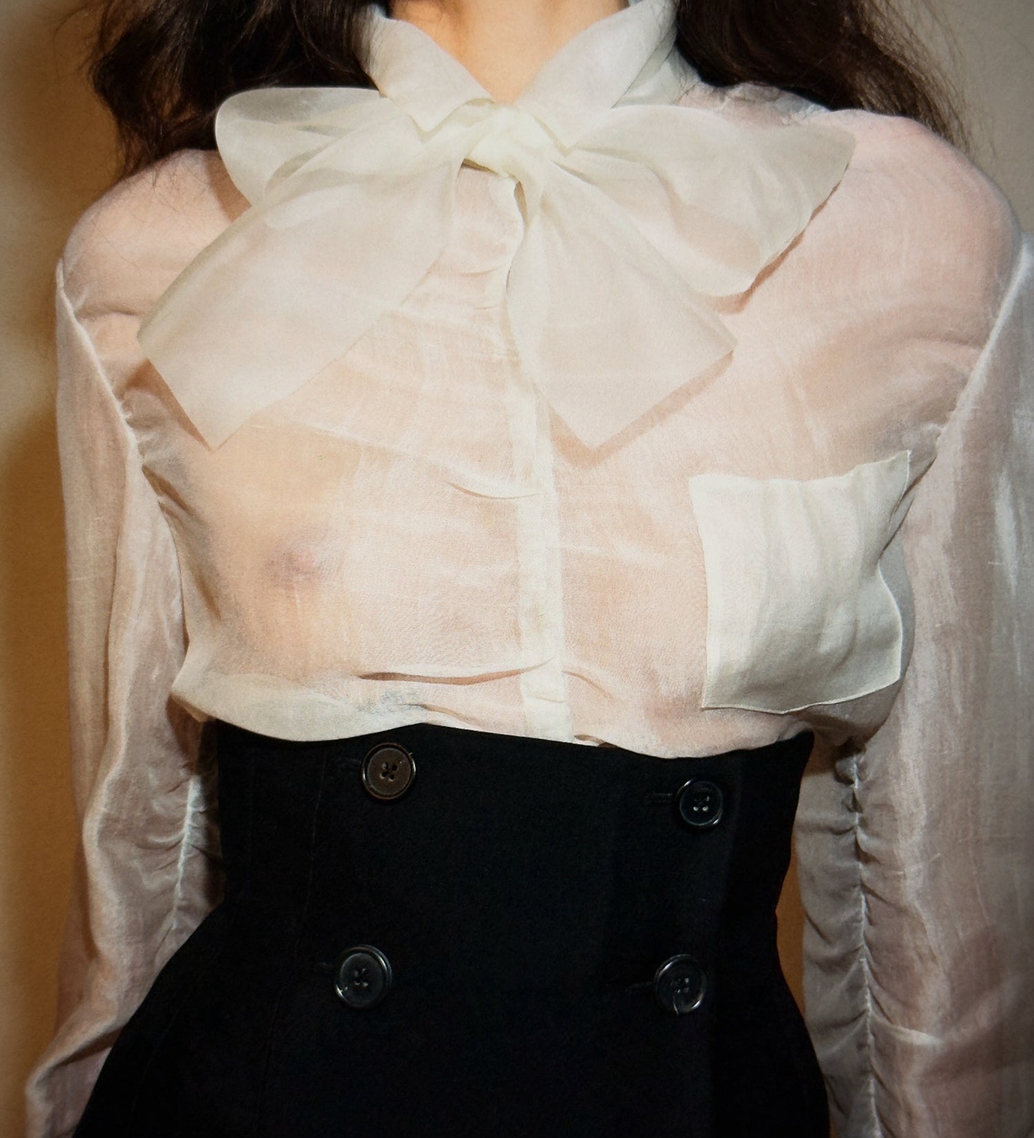 Khaite - Allie Scarf in Chalk