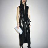 Khaite - Hilda Dress in Black Leather
