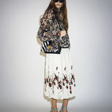 Khaite - Anya Skirt in Cream Multi