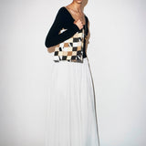 Khaite - Carlotta Dress in Black and White