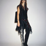 Khaite - Merith Dress in Black and Red