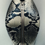 Khaite - Lina Pochette in Natural Python-Embossed Leather