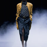 Khaite - Harmon Coat in Golden Ochre Washed Leather