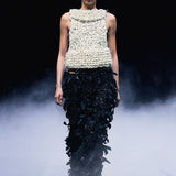 Khaite - Lyla Skirt in Black Leather