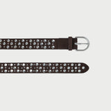 Loeffler Randall - Kip Brown Suede Rhinestone Belt