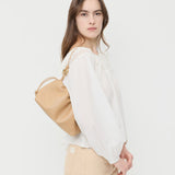 Loeffler Randall - Kiri Khaki Leather Shoulder Bag