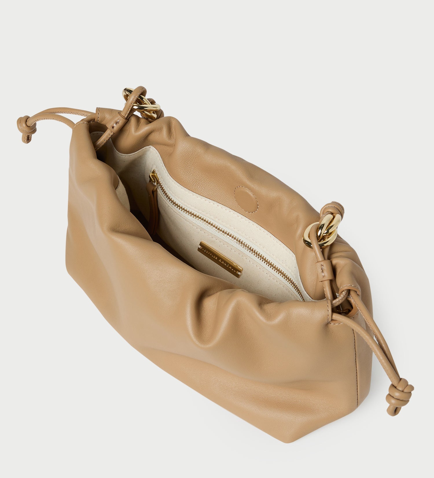 Loeffler Randall - Kiri Khaki Leather Shoulder Bag