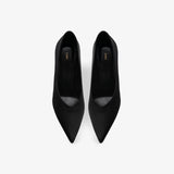 Jude - Kiss Pump Black Satin