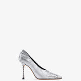 Jude - Kiss Pump Silver Python Leather