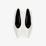 Jude - Kiss Pump White Lamb Leather