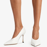 Jude - Kiss Pump White Lamb Leather