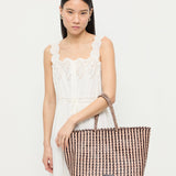 Loeffler Randall - Klara Chocolate/Sand Woven Tote