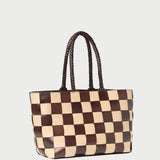 Loeffler Randall - Klara Brown/Butter Woven Leather Tote