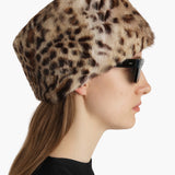 Khaite - Koa Hat in Leopard Print Lapin