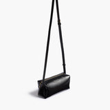 Khaite - Mini Kye Crossbody Bag in Black Crackle Patent Leather