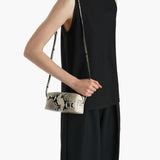 Khaite - Mini Kye Crossbody Bag in Natural Python-Embossed Leather