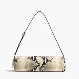 Khaite - Kye Shoulder Bag in Natural Python-Embossed Leather