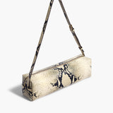 Khaite - Kye Shoulder Bag in Natural Python-Embossed Leather