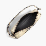 Khaite - Kye Shoulder Bag in Natural Python-Embossed Leather