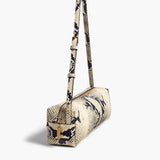 Khaite - Kye Shoulder Bag in Natural Python-Embossed Leather