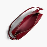 Khaite - Kye Shoulder Bag in Oxblood Crackle Patent Leather