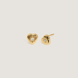 Kinn - Bébé Heart Stud Earrings Diamond