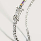 Kinn - Petite Diana Tennis Necklace Birthstones White Gold