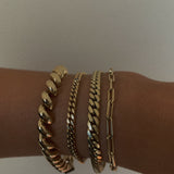 Kinn - Petite Capri Curb Chain Bracelet Diamond