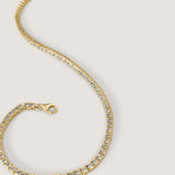 Kinn - Petite Diana Tennis Necklace Diamond Yellow Gold