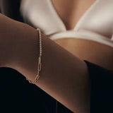 Kinn - Coco Round Tennis Link Bracelet Diamond
