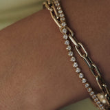 Kinn - Madison Diamond Tennis Bracelet Yellow Gold