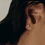 Kinn - Marquise Chain Earrings Diamond