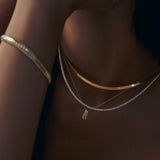 Kinn - Diana Tennis Necklace Diamond 6.20ctw Yellow Gold