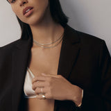 Kinn - Petite Kennedy Herringbone Chain Necklace