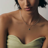 Kinn - Brooklyn Emerald Cut Pendant Emerald