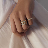 Kinn - Dare To Love Bold Hollow Dome Ring