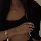 Kinn - Petite Close To My Heart Necklace Gold