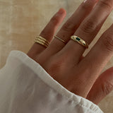 Kinn - Natalie Dome Ring Emerald