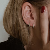 Kinn - Pavé Huggie Earrings Diamond