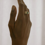 Kinn - Luna Layered Ring Emerald