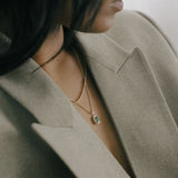 Kinn - Brooklyn Emerald Cut Pendant Emerald