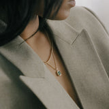Kinn - Brooklyn Emerald Cut Pendant Emerald