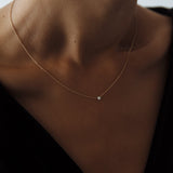 Kinn - Solitaire Round Diamond Necklace