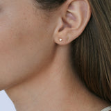 Kinn - Olivia Round Diamond Stud Earrings