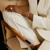 Kinn - Petite Capri Curb Chain Bracelet Diamond