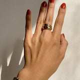 Kinn - Baby Kay Heart Dome Ring Ruby