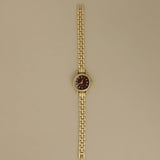 Kinn - Vintage Quartz Burgundy Face Watch